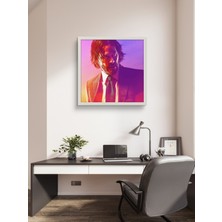 John Wick LED Tablo – 60X60 cm | Sıva Üstü Montajlı, Tak-Çalıştır Sistem, Arapuar Anahtarlı