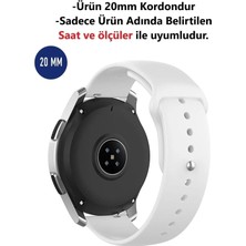 Huawei Watch Gt2 Gt3 42MM Uyumlu 20MM Silikon Yumuşak Doku Kordon Kayış