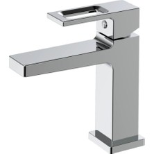 Valtemo Krom Köşeli Lavabo Bataryası