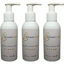 Breast Gain Kadınlara Özel Göğüs Şekillendirici Dolgunlaştırıcı Bakım Kremi 120ML x 3 Adet