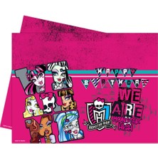 Monster High Temalı Plastik Masa Örtüsü 120X180 cm