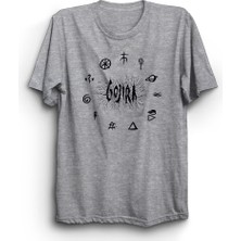 Gojira, With Symbols, Rock Metal Müzik Grubu Baskılı Unisex, %100 Pamuk Tişört