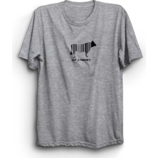 Not A Product, Animal Rights, Vegan, Vejeteryan, Barkod Baskılı Unisex, %100 Pamuk Tişört