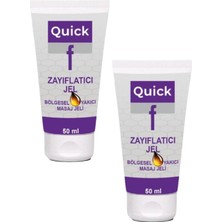 Quick Gel Vücut Bölgesel Incelme Bakım ve Masaj Jeli 50 ml x 2 Adet
