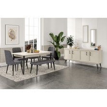 Pita Beige Yemek Odası Takımı