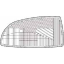 Renault Clio 1 Ön Sağ Far Aydınlatma Camı Yolcu Tarafı 1996 98