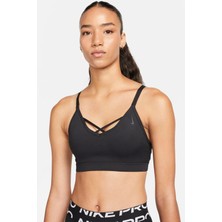 Nike Yoga Dri Fit Indy Strappy Bra Kadın Yoga Sütyen Büstiyer Siyah