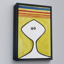 Çerçeveli Dekoratif Kanvas Tablo, Alexander Calder - Soyut Kafa Tablosu - HEAD-7321
