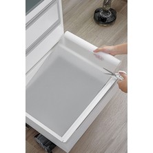 Kaymaz Şeffaf Çekmece ve Dolap Içi Raf Örtüsü, 45CM x 10M, Mutfak Için Uygun