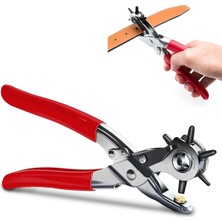 Kemer, Deri, Kanvas Için 6 Delik Başlıklı Döner Kemer Delik Delme Aleti Delik Açıcı Pense Aparat