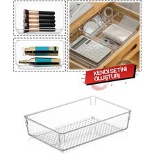 Gri Dolap Içi Takı ve Makyaj Organizeri, 22,5X15X5 Cm, Şık ve Kullanışlı Düzenleyici