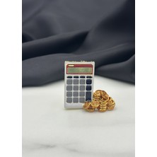 Hesap Makinesi Figürlü Tasarım Bankacı Muhasebeci Kasiyer Meslek Broş Yaka Iğnesi