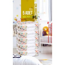 Sevimli Çocuk Desenli 5'li Büyük Boy Hurç ve Düzenleyici Set