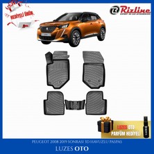 Rizline Peugeot 2008 3D Havuzlu Paspas 2019 Model Uyumlu BENZİN/DİZEL