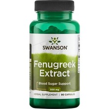 Swanson fenugreek Extract, 500 Mg 90 Kapsül- Ithal