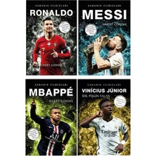 Ronaldo - Messi - Mbappe - Vinícius Júnior Sahanın Yıldızları Poster Kart Sticker