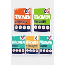 Fenomen Yayıncılık Fenomen 2025 8. Sınıf 5'li B Set (Matematik, Fen, Türkçe, Inkılap, Paragraf) Mesleki Hazırlık