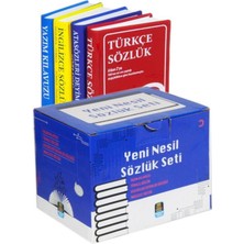 Yeni Nesil Sözlük Seti, Türkçe-Ingilizce-Atasözleri ve Yazım Klavuzu (4 Kitap Kutulu, Biala Kapak...