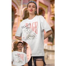 Unisex Female Rage The Musical Baskılı Tişört, Oversize Taylor Swift Temalı T-Shirt