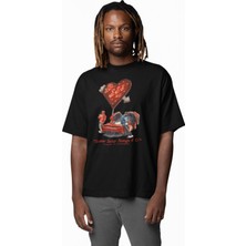 Unisex Some Sexy Songs 4 U Yazılı Tişört, Oversize Drake Temalı Bisiklet Yaka T-Shirt