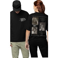 Unisex Ttpd Albüm Şarklıları Yazılı Sırt Baskılı T-Shirt, Taylor Swift Baskılı Tişört