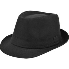 Çocuk Boy Siyah Kumaş Fötr Şapka Gösteri Şapkası Michael Jackson Şapkası 54 No