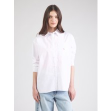 Tommy Hilfiger Ck LV047C143G Poplın Relaxed Kadın Gömlek