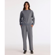 Regular Bisiklet Yaka Uzun Kol Sweatshirt