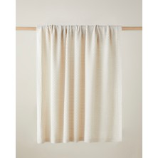 Simple White Koltuk Şalı 130X170 cm Ekru