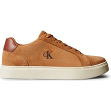 Calvin Klein Deri Açık Kahve Erkek Günlük Ayakkabı Classıc Cupsole Laceup Su