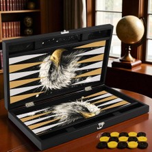 Asil Kartal Premium Tavla Seti - Taraftar Koleksiyonu Özel Tasarım Vip