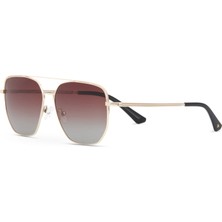 Blancia Milano Bc 1362 C4 Gold Geometrik Erkek Güneş Gözlüğü