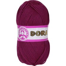 1 Adet Dora El Örgü Ipi Yünü 100 gr 103 Mürdüm