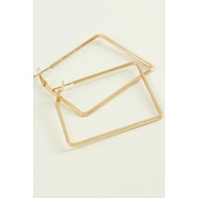 Kare Halka Küpe 4,5 cm