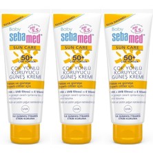 Sebamed Baby Sun Care Güneş Kremi 75ML 50+ Çok Yüksek Faktör Çoçuk (3 Lü Set)