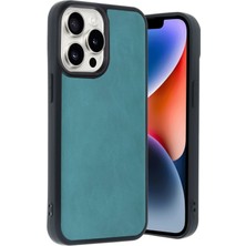 Newface Iphone 14 Pro Max Kılıf Aras Deri Kapak - Açık Yeşil Mrayd
