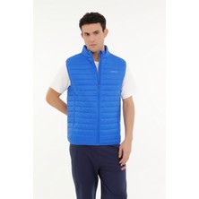 Lumberjack ML STARVEST Erkek Yelek Mavi Renk Normal Kalıp Kolsuz Stil Desensiz 4OW1001 SAKS