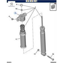 Arka Amortisör Takozu 307/PEUGEOT//PEUGEOT