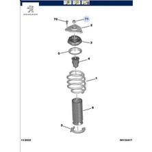 Amortisör Tabla Somunu 208 (P21E) Peugeot 5036.15