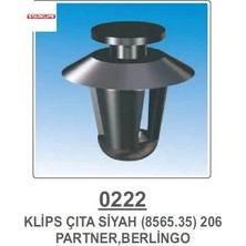 Arka ve Orta Kapi Kuşak Klipsi-Siyah   PRT-206-306