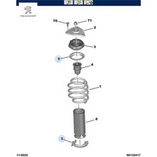 Amortisör Üst Tabla Pulu Peugeot    Cıtroen, Peugeot 9678749180