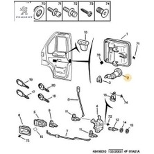 Kilit Göbegi Peugeot 9170.F0