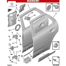 Arka Gergi Demiri C4 Cactus Peugeot 9801290880