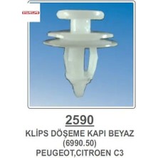 Kapi Döşeme Klipsi-Beyaz   Partner-C3 Starklips  6990.50   2590