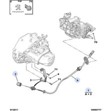 Debriyaj Teli Bipper-Nemo Peugeot  2150.EA   Cıtroen, Peugeot 2150.EA
