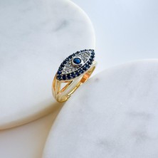 Çelik Taşlı Göz Yüzük