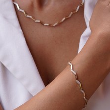 Taşlı Zikzak Bileklik