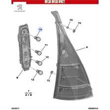 Stop Ampulu 12V-21/5W Ll Tum Seri Peugeot    Rolls-Royce, Subaru, Maseratı, Smart, Ssangyong, Volvo 6216.E2