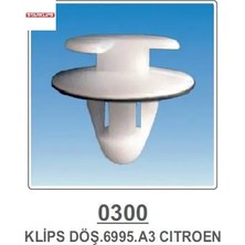 Döşeme Klipsi   306-405-406-806-PARTNER-RENAULT-FORD-