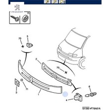 Ön Panjur Klipsi Boxer Peugeot 7813.16